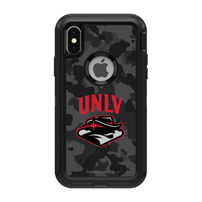 OtterBox Black Phone case with UNLV Rebels Urban Camo Background