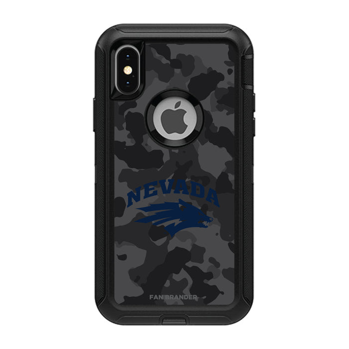 OtterBox Black Phone case with Nevada Wolf Pack Urban Camo Background