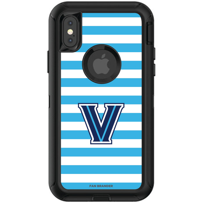 OtterBox Black Phone case with Villanova University Tide Primary Logo and Striped Design