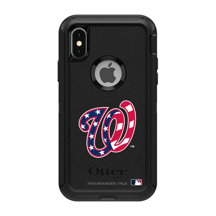 OtterBox Black Phone case with Washington Nationals Secondary Logo