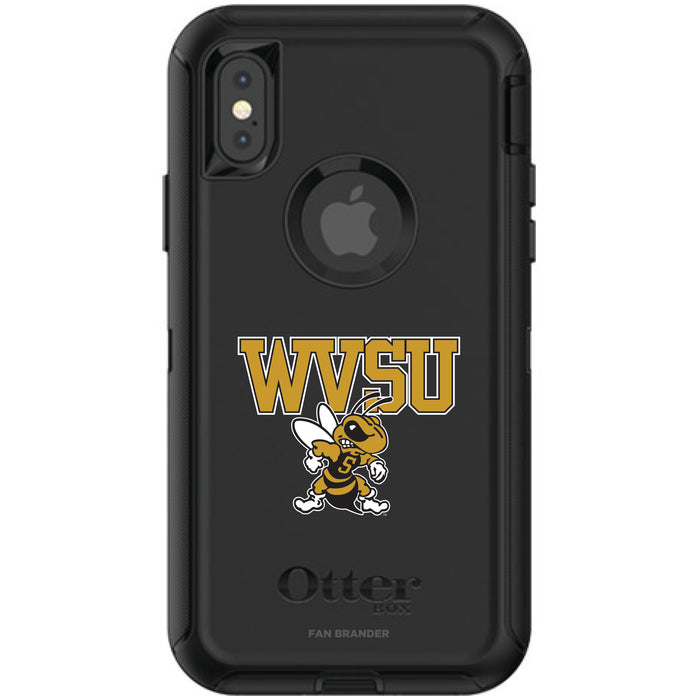 OtterBox Black Phone case with West Virginia State Univ Yellow Jackets Primary Logo