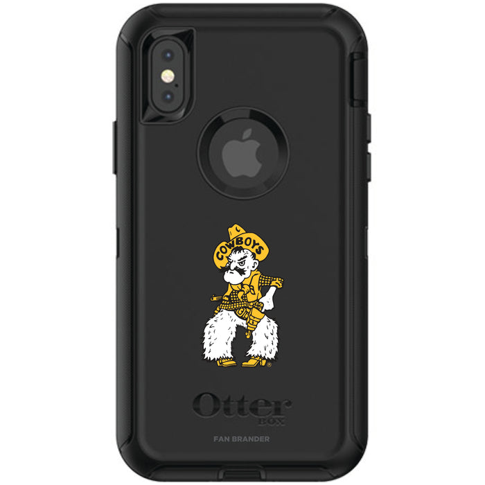 OtterBox Black Phone case with Wyoming Cowboys Secondary Logo