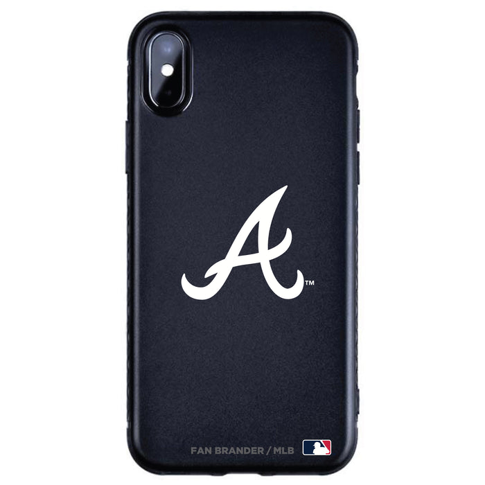 Fan Brander Black Slim Phone case with Atlanta Braves Primary Logo