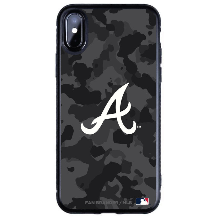 Fan Brander Black Slim Phone case with Atlanta Braves Urban Camo design