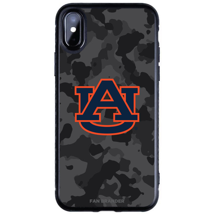 Fan Brander Black Slim Phone case with Auburn Tigers Urban Camo design