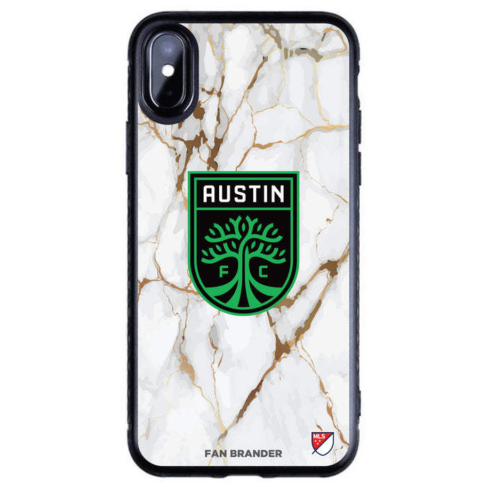 Fan Brander Black Slim Phone case with Austin FC White Marble design