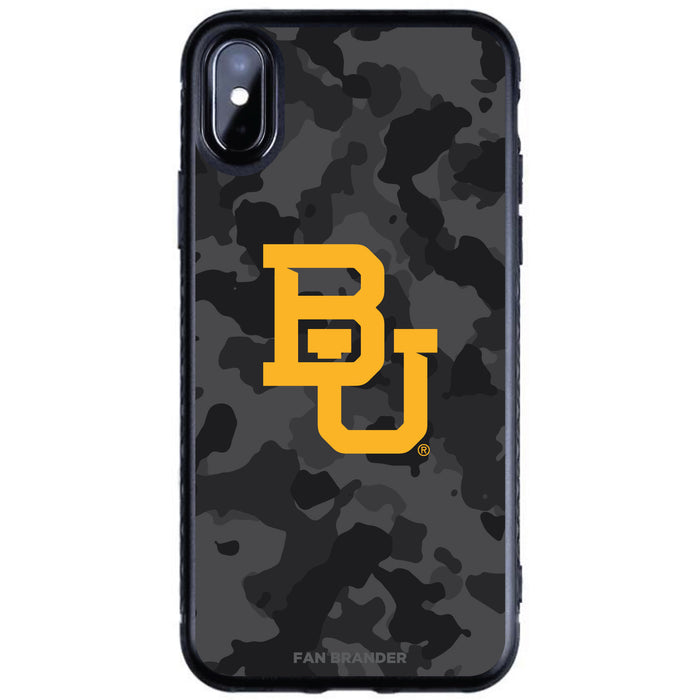 Fan Brander Black Slim Phone case with Baylor Bears Urban Camo design