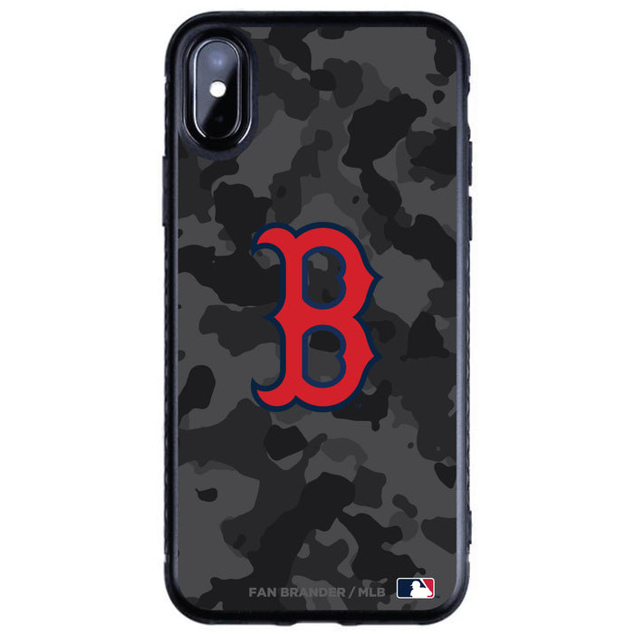 Fan Brander Black Slim Phone case with Boston Red Sox Urban Camo design
