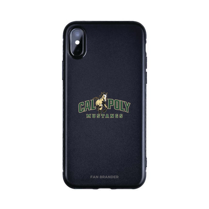 Fan Brander Black Slim Phone case with Cal Poly Mustangs Primary Logo