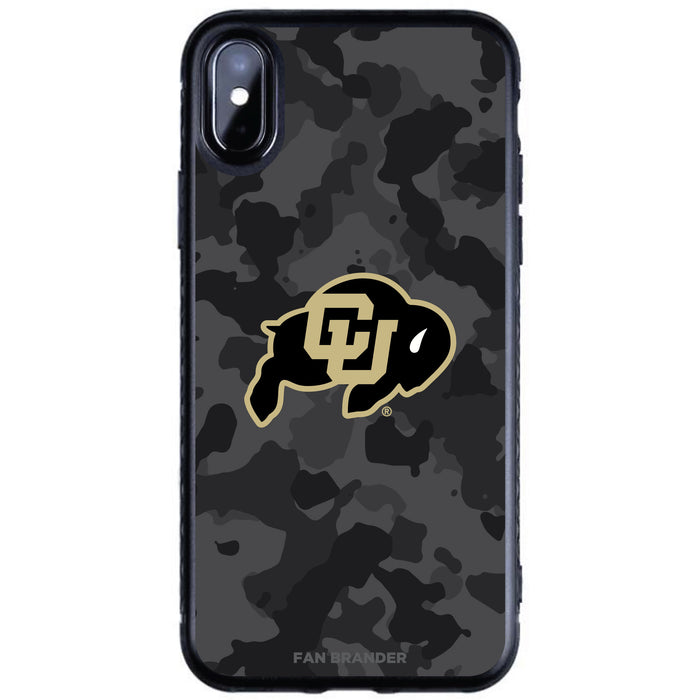 Fan Brander Black Slim Phone case with Colorado Buffaloes Urban Camo design