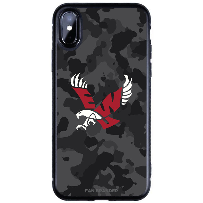 Fan Brander Black Slim Phone case with Eastern Washington Eagles Urban Camo design