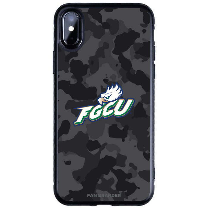 Fan Brander Black Slim Phone case with Florida Gulf Coast Eagles Urban Camo design