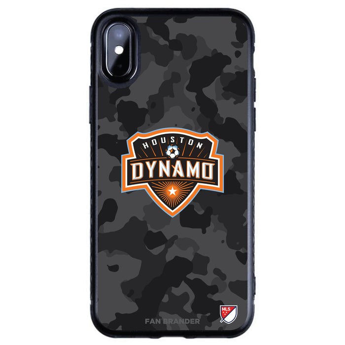 Fan Brander Black Slim Phone case with Houston Dynamo Urban Camo design