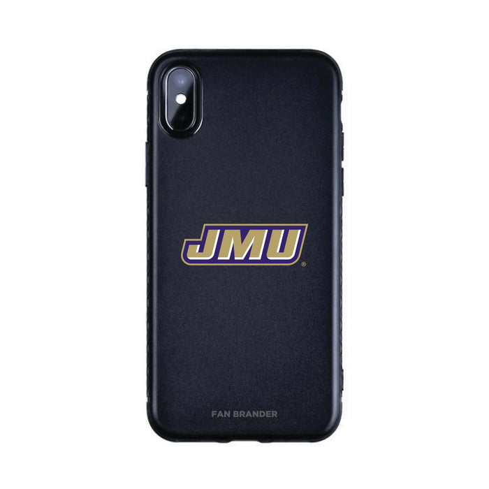 Fan Brander Black Slim Phone case with James Madison Dukes Primary Logo