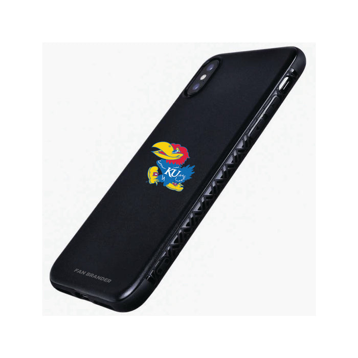 Fan Brander Black Slim Phone case with Kansas Jayhawks Primary Logo