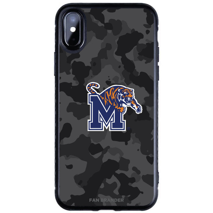 Fan Brander Black Slim Phone case with Memphis Tigers Urban Camo design