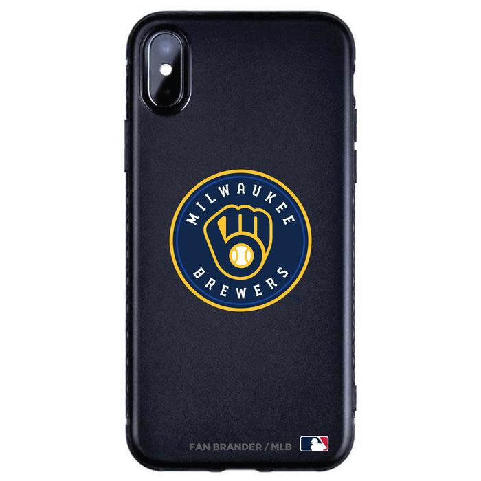 Fan Brander Black Slim Phone case with Milwaukee Brewers Primary Logo
