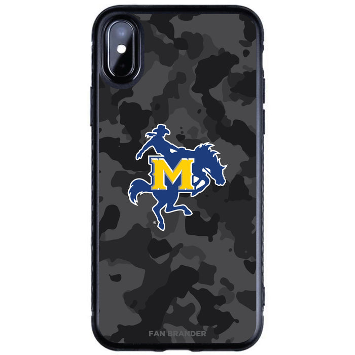 Fan Brander Black Slim Phone case with McNeese State Cowboys Urban Camo design