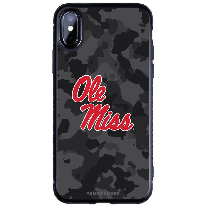 Fan Brander Black Slim Phone case with Mississippi Ole Miss Urban Camo design