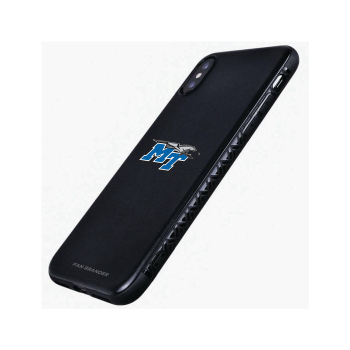 Fan Brander Black Slim Phone case with Middle Tennessee State Blue Raiders Primary logo