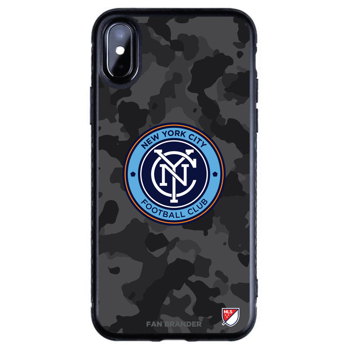 Fan Brander Black Slim Phone case with New York City FC Urban Camo design