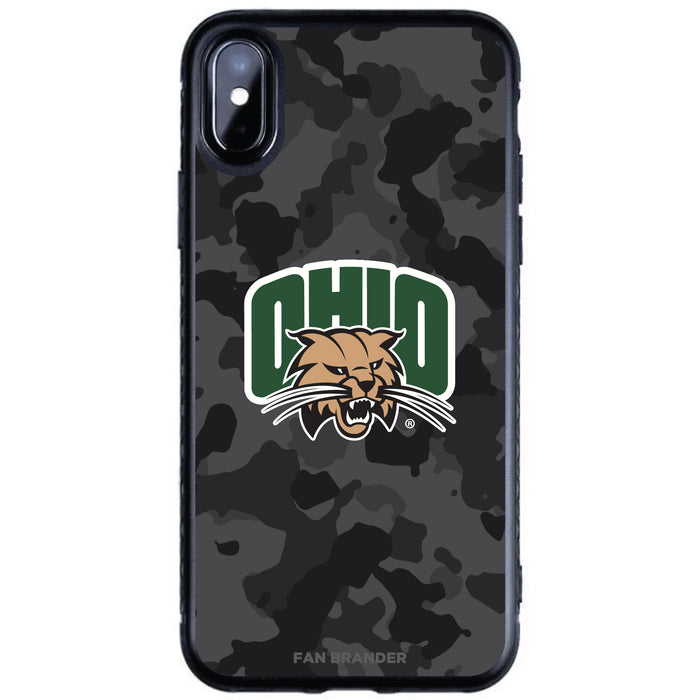 Fan Brander Black Slim Phone case with Ohio University Bobcats Urban Camo design