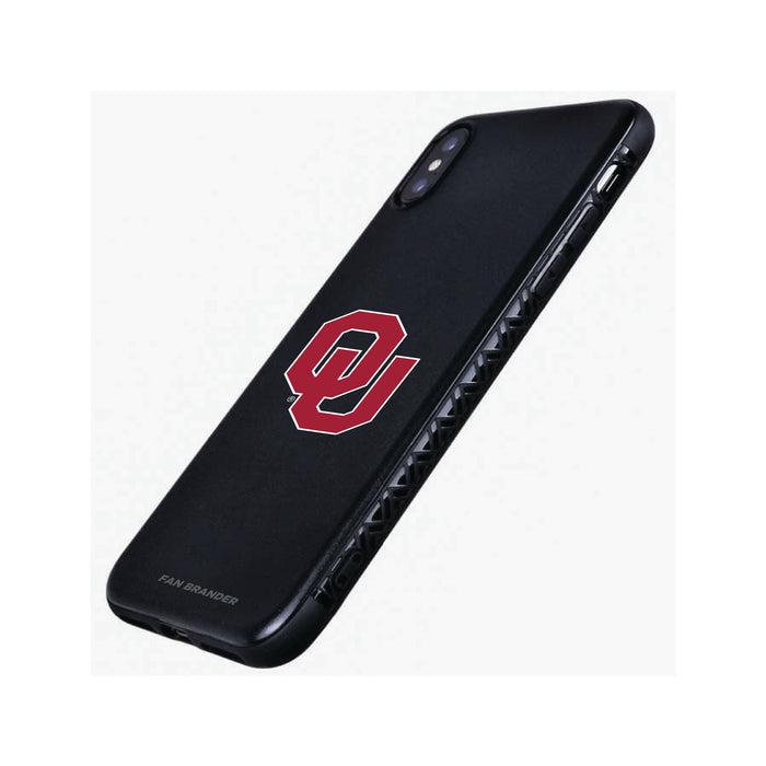 Fan Brander Black Slim Phone case with Oklahoma Sooners Primary Logo