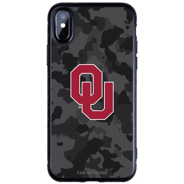 Fan Brander Black Slim Phone case with Oklahoma Sooners Urban Camo design