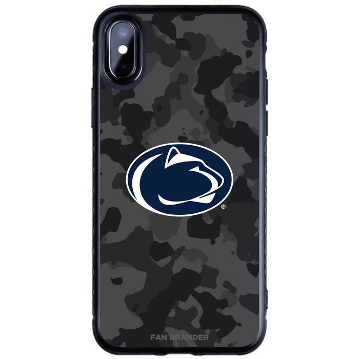 Fan Brander Black Slim Phone case with Penn State Nittany Lions Urban Camo design