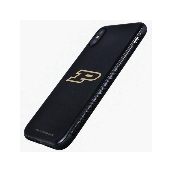 Fan Brander Black Slim Phone case with Purdue Boilermakers Primary Logo