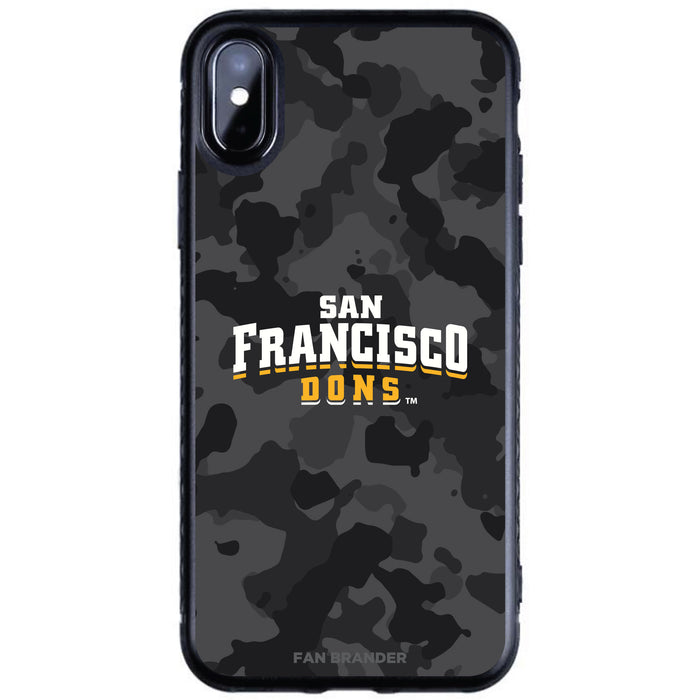 Fan Brander Black Slim Phone case with San Francisco Dons Urban Camo design