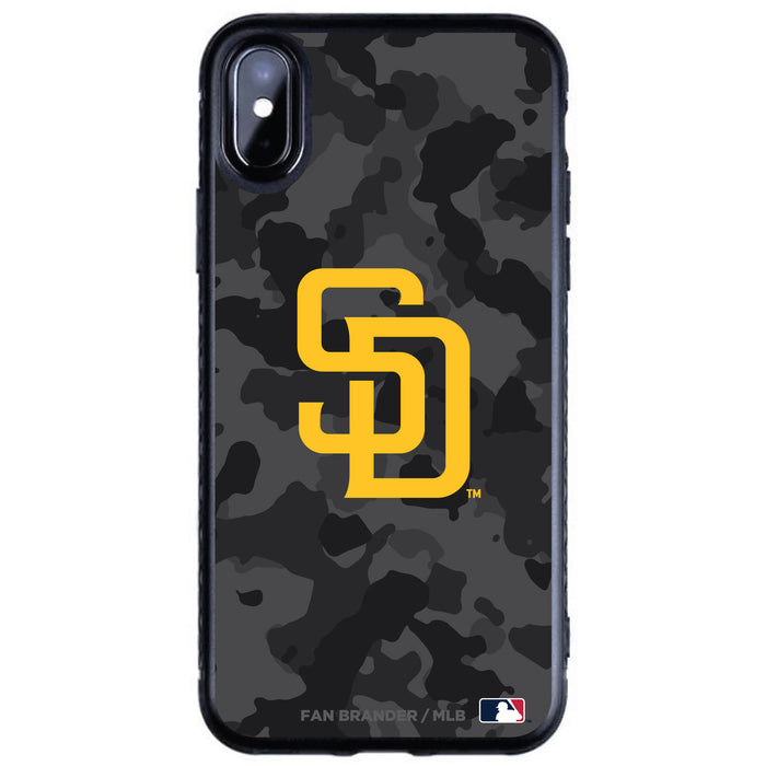 Fan Brander Black Slim Phone case with San Diego Padres Urban Camo design