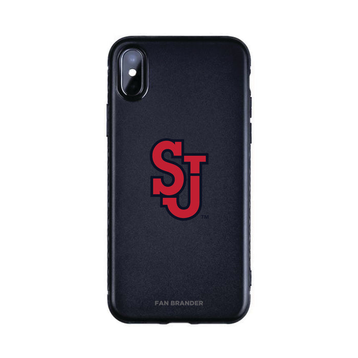 Fan Brander Black Slim Phone case with St. John's Red Storm Primary Logo