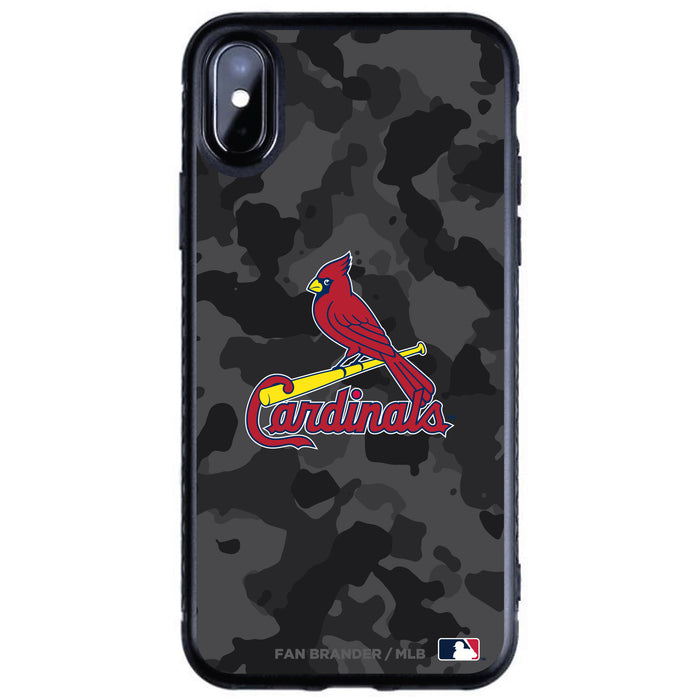 Fan Brander Black Slim Phone case with St. Louis Cardinals Urban Camo design