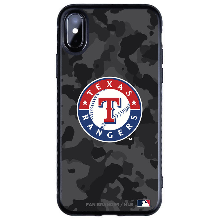 Fan Brander Black Slim Phone case with Texas Rangers Urban Camo design