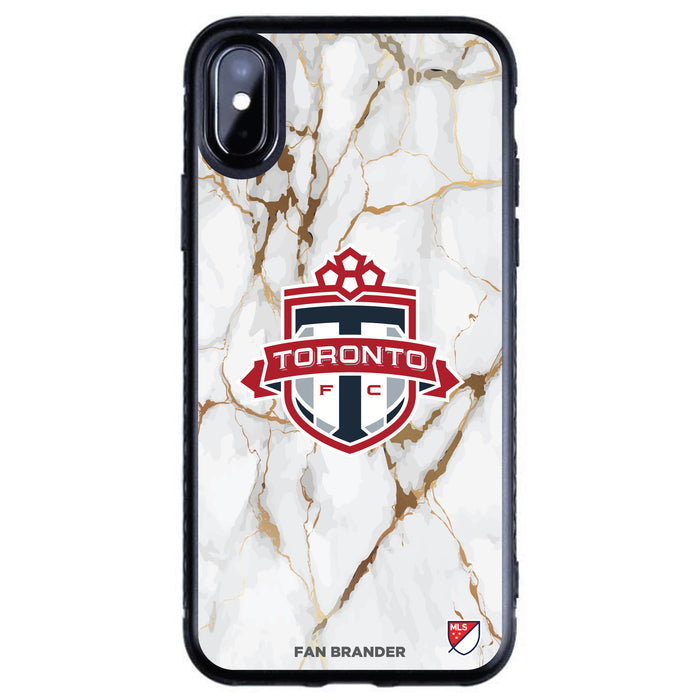 Fan Brander Black Slim Phone case with Toronto FC White Marble design