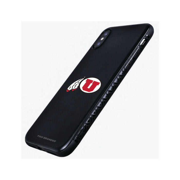 Fan Brander Black Slim Phone case with Utah Utes Primary Logo