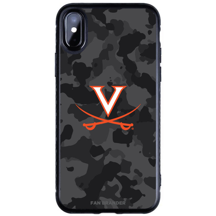 Fan Brander Black Slim Phone case with Virginia Cavaliers Urban Camo design