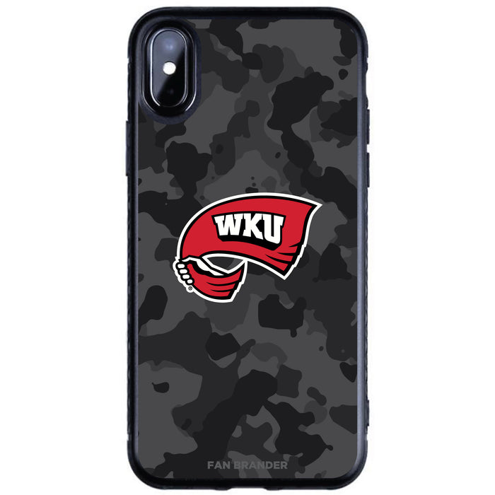 Fan Brander Black Slim Phone case with Western Kentucky Hilltoppers Urban Camo design