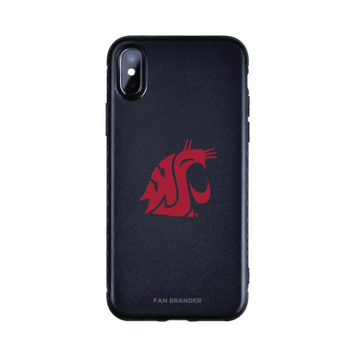 Fan Brander Black Slim Phone case with Washington State Cougars Primary Logo