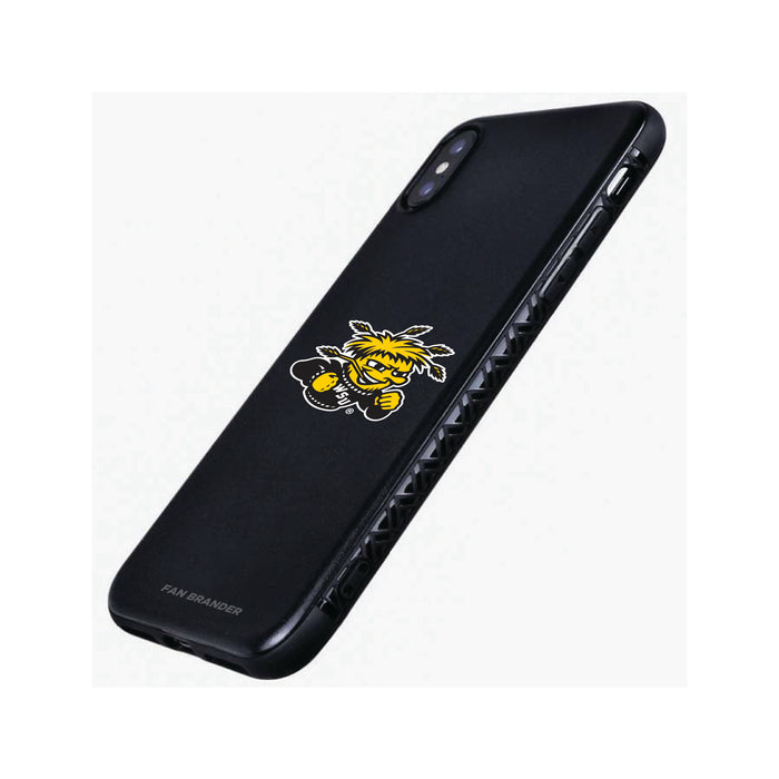 Fan Brander Black Slim Phone case with Wichita State Shockers Primary Logo