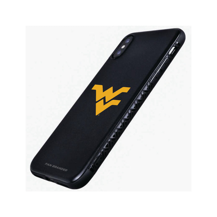 Fan Brander Black Slim Phone case with West Virginia Mountaineers Primary Logo