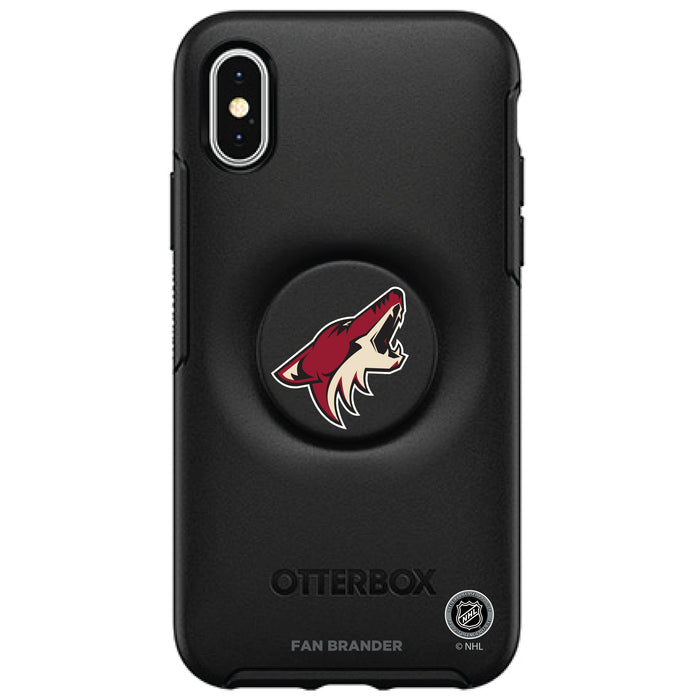OtterBox Otter + Pop symmetry Phone case with Arizona Coyotes Primary Logo