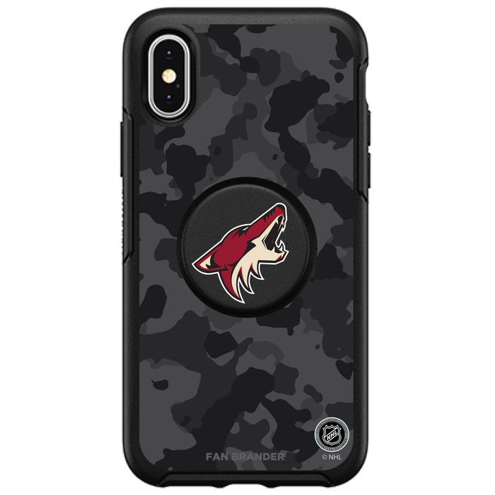 OtterBox Otter + Pop symmetry Phone case with Arizona Coyotes Urban Camo design