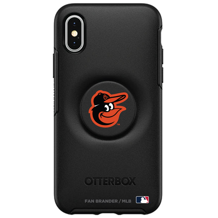 OtterBox Otter + Pop symmetry Phone case with Baltimore Orioles Primary Logo