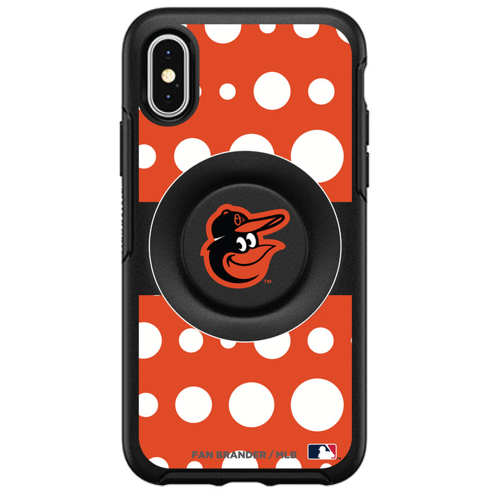 OtterBox Otter + Pop symmetry Phone case with Baltimore Orioles Polka Dots design