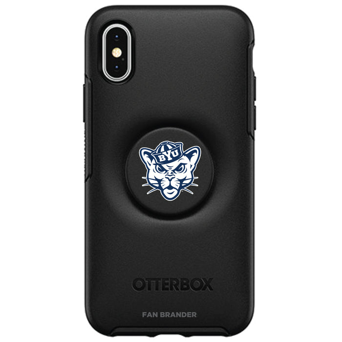 OtterBox Otter + Pop symmetry Phone case with Brigham Young Cougars Primary Logo