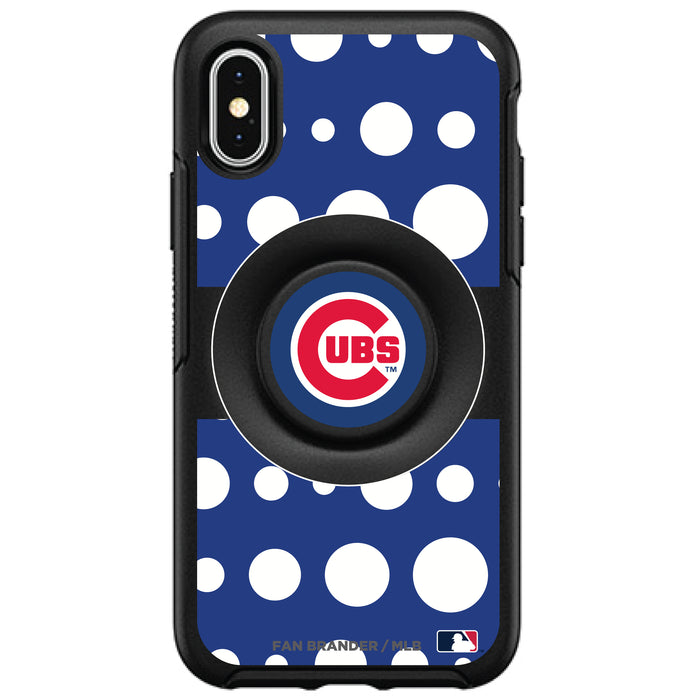OtterBox Otter + Pop symmetry Phone case with Chicago Cubs Polka Dots design
