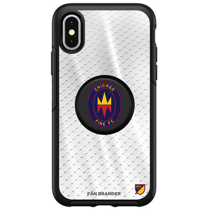 OtterBox Otter + Pop symmetry Phone case with Chicago Fire Primary Logo with Jersey design