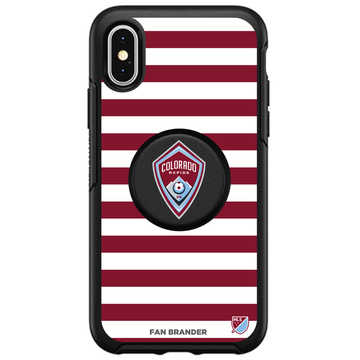 OtterBox Otter + Pop symmetry Phone case with Colorado Rapids Primary Logo with Stripes
